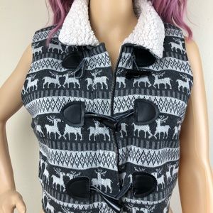 Grey reindeer women’s vest